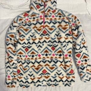Eddie Bauer Fleece Pullover with Geometric Design
